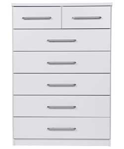 Vancouver 7 Drawer Chest - White