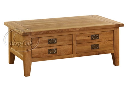 Vancouver Oak 2 Drawer Coffee Table