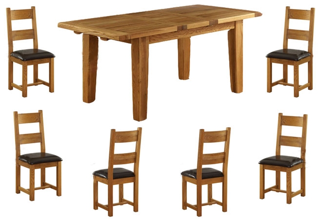 vancouver Oak Extension Dining Table 140-180cm