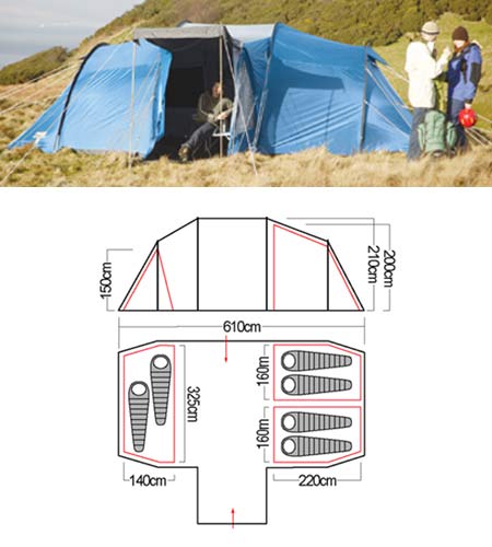 Vango TBS Vista 600DLX Tent