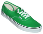 Vans Authentic Green/White Canvas Trainers