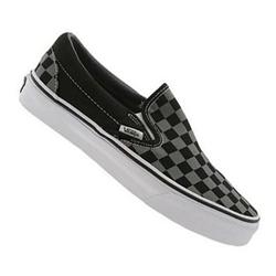 vans Boys Classic Slip On Shoes - Black/Pewter