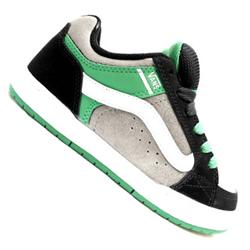 vans Boys Skink Skate Shoes - Black/Grey/Green