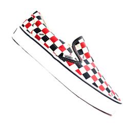 vans Classic Slip On Shoes - Navy/Red/White