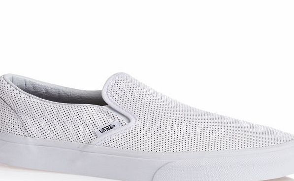 Vans Classic Slip-on Shoes - Perf Leather White