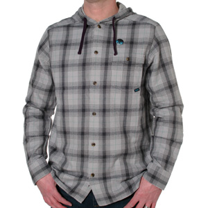 J Lay Flannel Hooded shirt