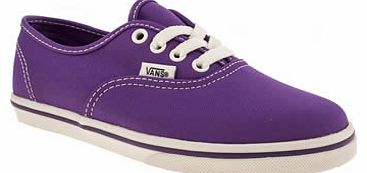 kids vans purple authentic lo pro girls junior