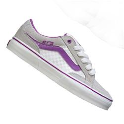 Ladies Aubree Skate Shoes - Grey/White/Purple