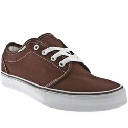 Male 106 Vulcanised Fabric Upper Fashion Large Sizes in Dark Brown