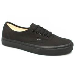 Vans Male Authentic Fabric Upper Fashion Large Sizes in Black