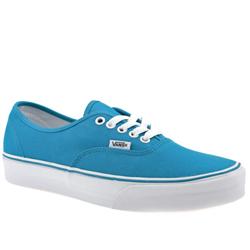 Vans Male Authentic Ii Fabric Upper Fashion Large Sizes in Blue, Lime