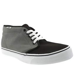 Vans Male Chukka Boot Fabric Upper Fashion Large Sizes in Black and Grey