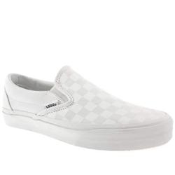 Vans Male Classic Slip-On Fabric Upper Fashion Large Sizes in White