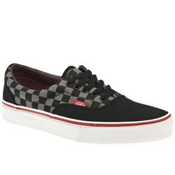 Vans Male Era Too Fabric Upper Fashion Large Sizes in Black and Grey