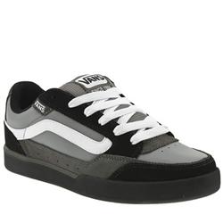 Vans Male Giniss Nubuck Upper Fashion Large Sizes in Black and Grey