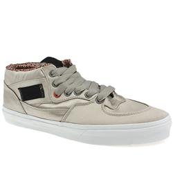 Vans Male Half Cab Fabric Upper Fashion Large Sizes in Silver