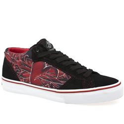 Vans Male La Cripta Dos Ii Suede Upper Fashion Large Sizes in Black and Red