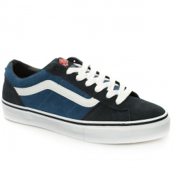 Vans Male La Cripta Dos Suede Upper Fashion Large Sizes in Navy and White
