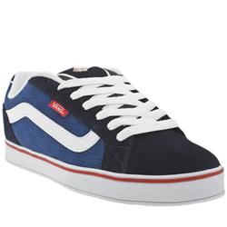 Male Off The Wall Lite Suede Upper Fashion Large Sizes in Blue