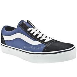 Male Old Skool Fabric Upper Fashion Large Sizes in Navy