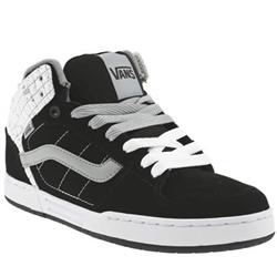 Vans Male Skink Mid Nubuck Upper Fashion Large Sizes in White and Black