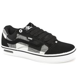 Vans Male Tekskool Fabric Upper Fashion Large Sizes in White and Black