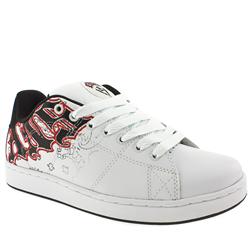 Vans Male Terminus Leather Upper Fashion Trainers in White and Black