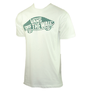 Mens Vans Off The Wall Zag Check T-Shirt. White