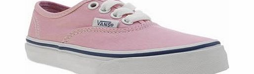 Vans pale pink authentic girls junior 8601263370