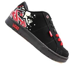 vans Shrapnel Skate Shoes - Graff Black/Red