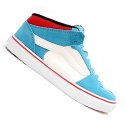 vans TNT II Mid Skate Shoes - Blue/White/Red