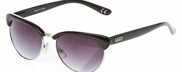 Womens Vans Semirimless Cat Sunglasses - Black