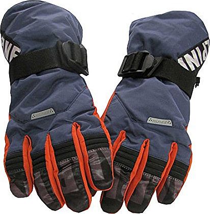 Vansky Snowboard Skiing Gloves Cycling Gloves Outdoor Waterproof Windproof Gloves Sports Warm Gloves (Blue with Orange)