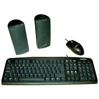 3 in 1 Black Accessory pack PS/2 (keyboard mouse speakers)