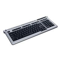 Silver multimedia Keyboard USB black keys