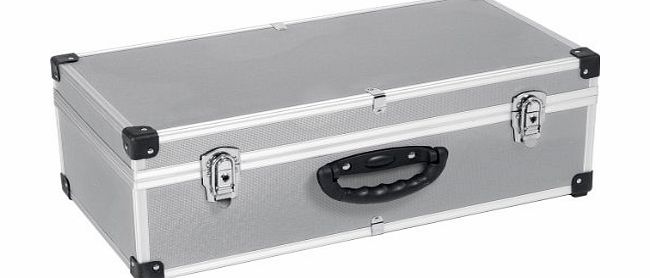 80 CD Aluminium Storage Flight Case Tool Box Carry Case with Locking Clasps PRM1010780