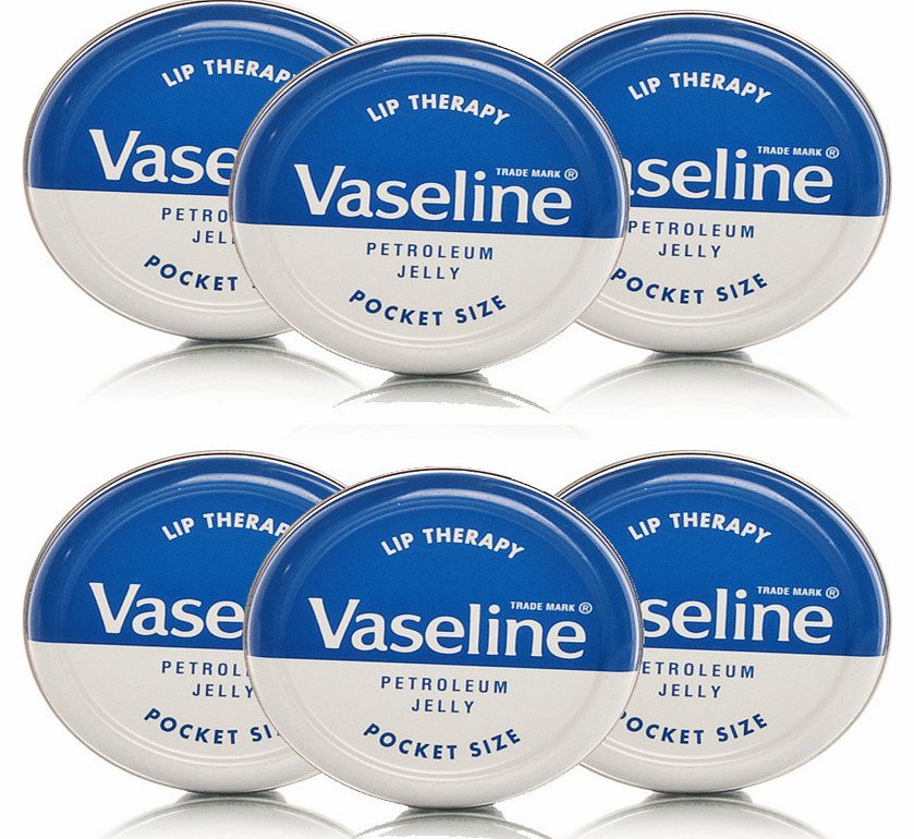 Vaseline Lip Therapy Original 6 Tins