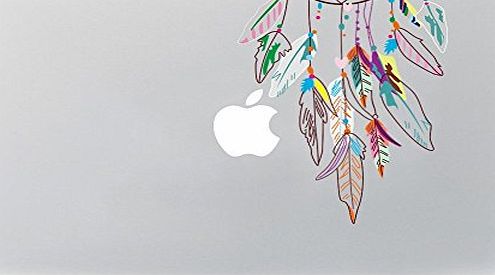 Vati Leaves Removable Colorful Dream Catcher Best Vinyl Decal Sticker Skin Art Perfect For Apple Macbook Pro Air Mac 11`` inch / Unibody 11 Inch Laptop