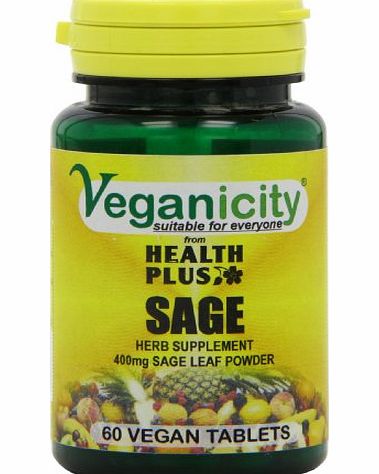 Veganicity Sage Womens Health Supplement 400mg 60 Tablets