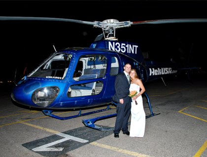 Vegas Nights Helicopter Wedding