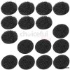 Black 16mm Stick On Coins Pack of 16