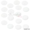 White 16mm Stick On Coins Pack of 16