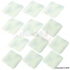 White 25mm Stick On Squares Pack of 24