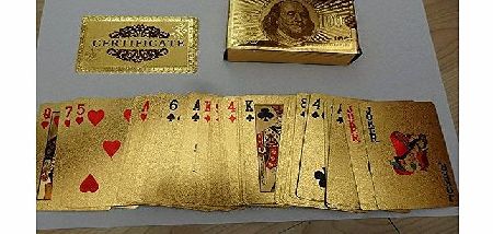 Velvet 24K Gold Plated Playing Cards (Perfect for Christmas) (Gold)