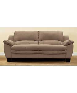 Large Leather Sofa - Light Brown