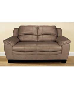 Regular Leather Sofa - Light Brown