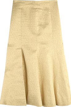 Vera Wang Metallic raffia skirt