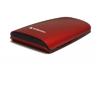 verbatim 320GB USB 2.0 Portable Hard Drive - Red