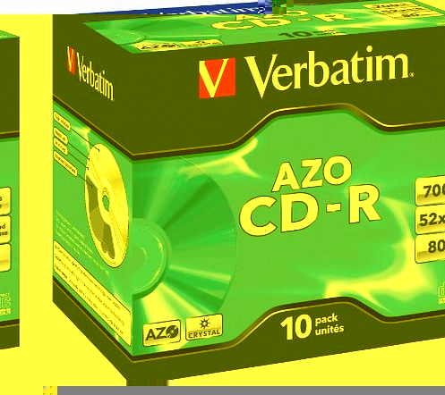 43327 AZO 52x CD-R - Jewel Cased 10 Pack