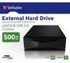 VERBATIM 500 GB USB 2.0/eSATA External Hard Drive